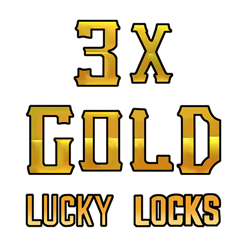 3x Gold Lucky Locks