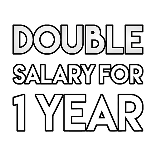 Double Salary 1 Year Scratch